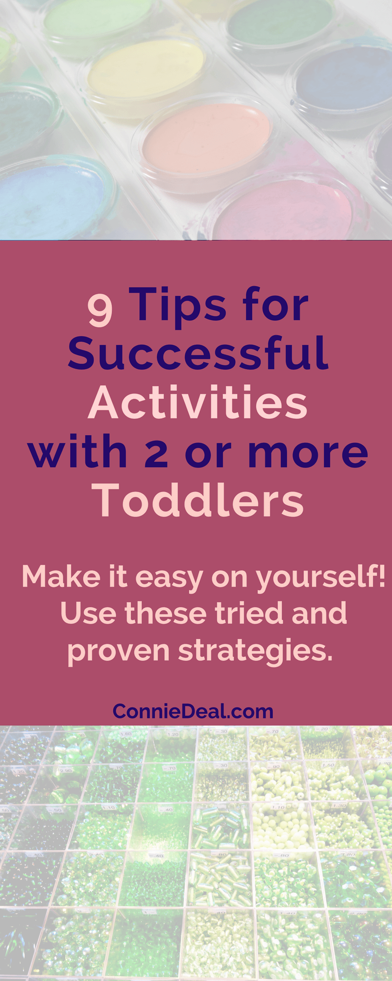 Not sure how to easily go about doing activities with two toddlers? Learn 9 strategies and tips you can use NOW to make it easier to do art, science, cooking, crafts, etc. with your two little ones, plus have access to a FREE download loaded with MORE tips from Lessons and Learning for Littles. #toddleractivity #toddlermom #toddlerart #toddlerscience #2u2