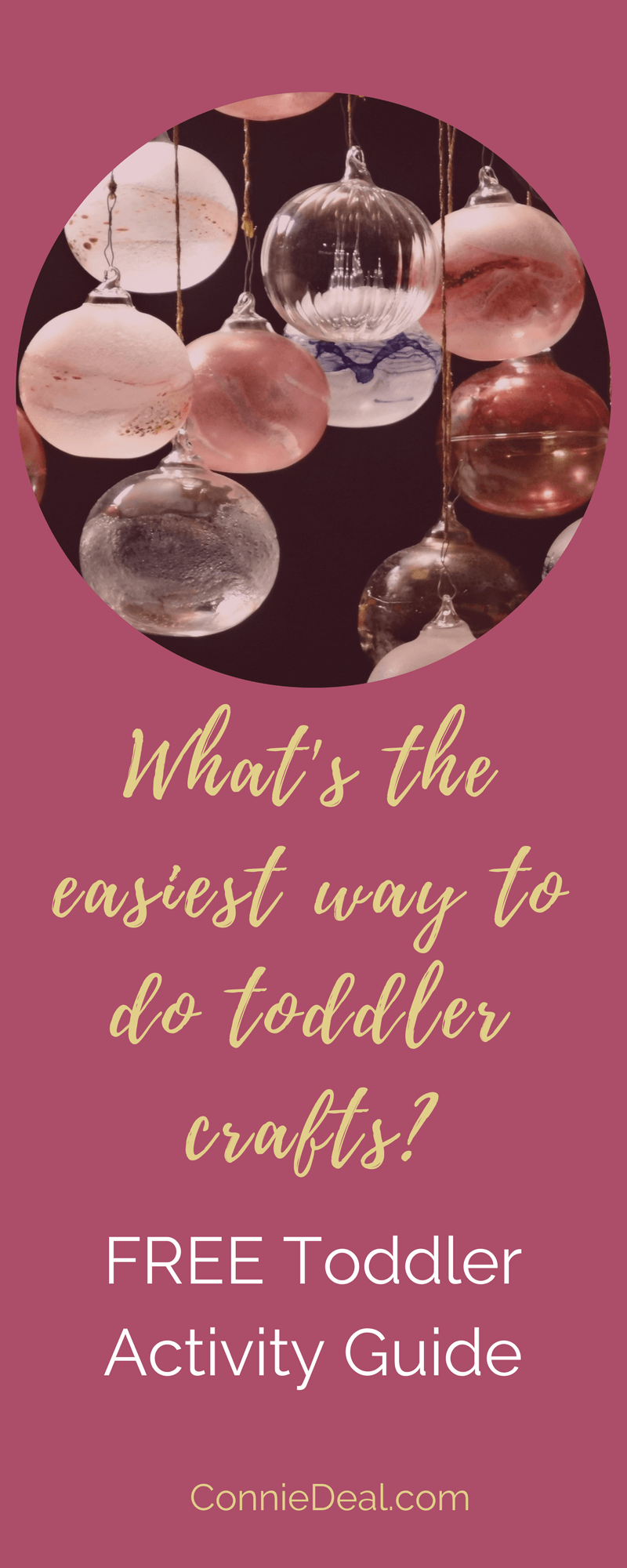 Toddler craft time made easy! You see all the fun things you can do with your toddler this holiday season, but exactly HOW do you go about making those activities easy to do? Find out in this article, which also includes a free Toddler Activity Guide. #toddleractivity #holidayactivity #toddlermom